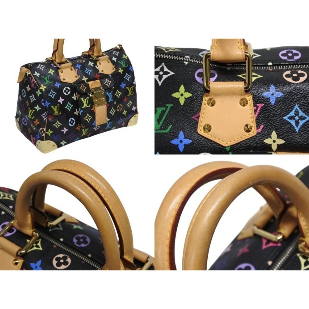 Louis Vuitton Speedy handbag Monogram Multicolore Multicolor Takashi Murakami - Picture 4 of 8
